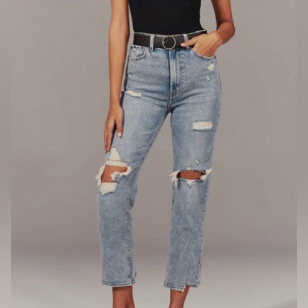Abercrombie & Fitch Ultra High Rise Straight Jeans